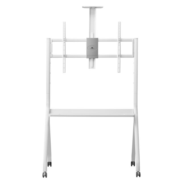 Maclean TV stand / cart  camera shelf  on casters  55-100   max load 120kg/10kg shelf  max. VESA 900x600  white  MC-114 W - imagine 5