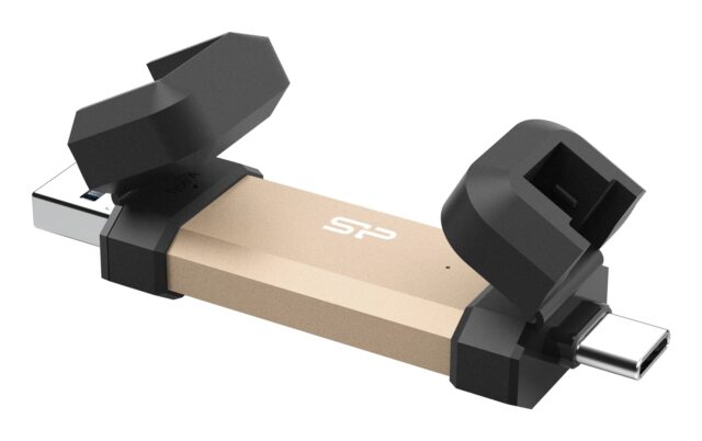 Silicon Power DS72 USB flash drive 1 TB USB Type-A / USB Type-C 3.2 Gen 2 (3.1 Gen 2) Gold - imagine 2
