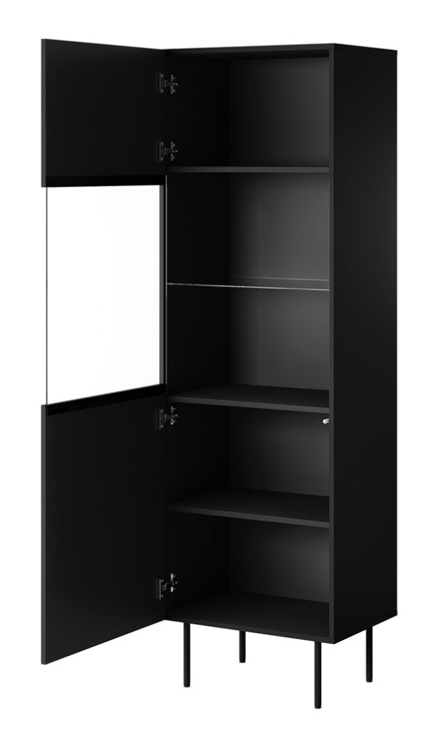 Display case PALAZZO 60x42x190 black + oak craft - imagine 2