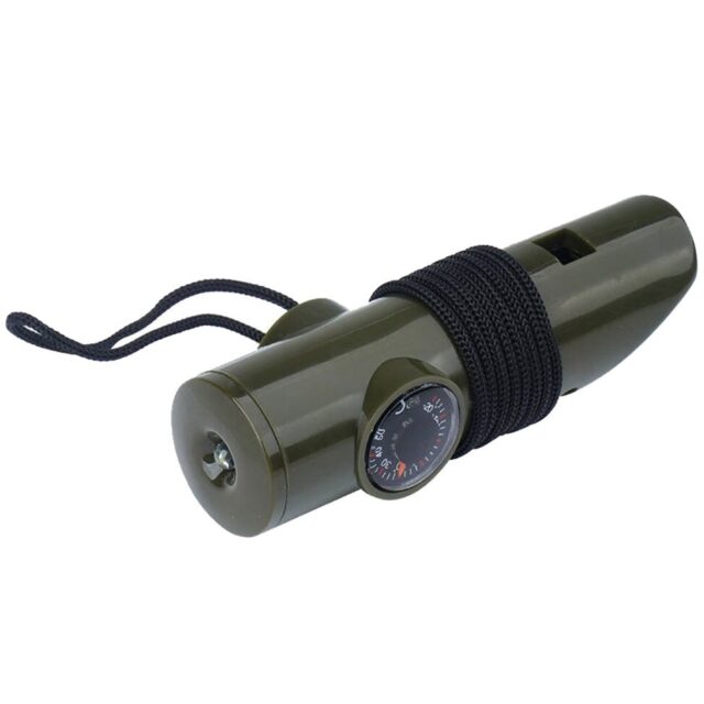 Mil-Tec Survival whistle 6 in 1 Olive - imagine 3
