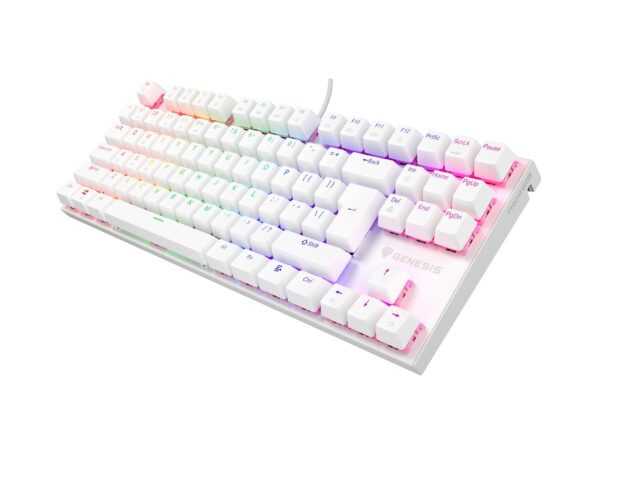 THOR 303 | Mechanical Gaming Keyboard | Wired | US | White | USB Type-A | Outemu Peach Silent - imagine 3