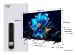 TCL P79K 75P79K TV 190.5 cm (75 ) 4K Ultra HD Smart TV Wi-Fi Metallic 450 cd/m2 - imagine 2