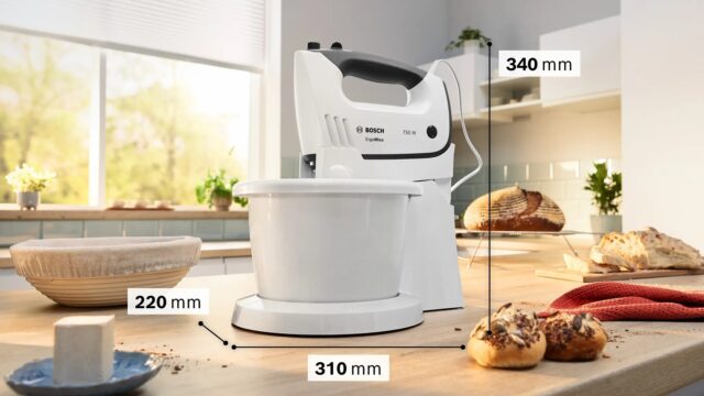 Bosch MFQ37490 mixer Hand mixer 750 W Grey  White - imagine 3