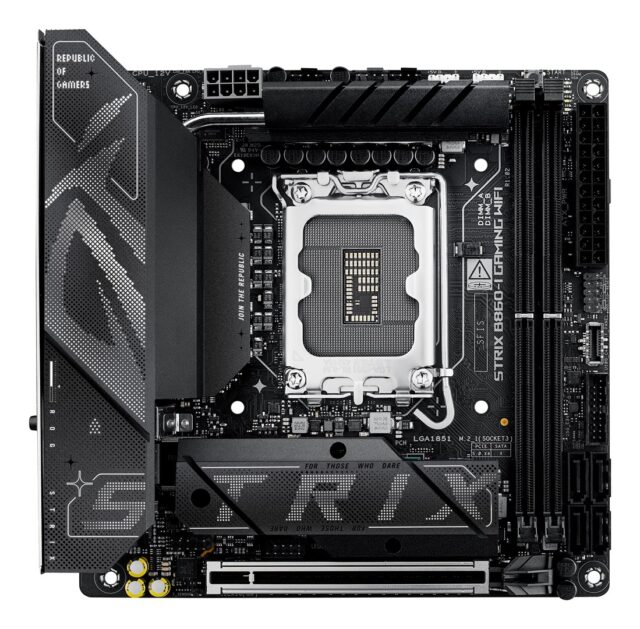 ASUS ROG STRIX B860-I GAMING WIFI Intel B860 LGA 1851 (Socket V1) mini ITX - imagine 2