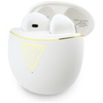 TWS Earphones Guess Gold Line Triangle   white - imagine 3