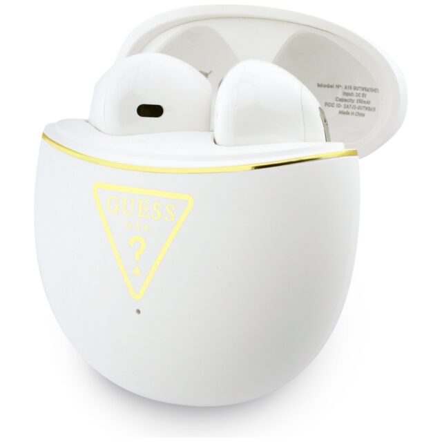 TWS Earphones Guess Gold Line Triangle   white - imagine 3
