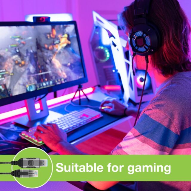 Techly ICOC U3A-RJ45-010 networking cable Black  Silver 1 m Cat6 F/UTP (FTP) - imagine 8