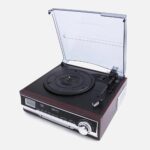 Camry Premium CR1113 Belt-drive audio turntable Black  Chrome  Wood Semi Automatic - imagine 13