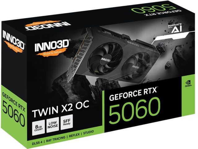 INNO3D RTX 5060 Twin X2 OC 8GB graphics card - imagine 3