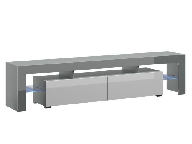 Cama TV stand TORO 200 grey/white gloss - imagine 4