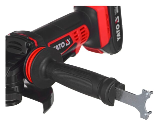 Yato YT-82826 angle grinder 125 mm 18 V Black  Red - imagine 3