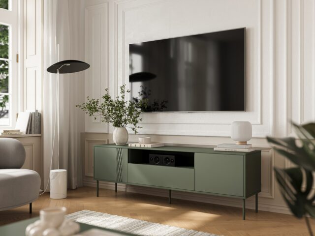 Cama EF TRESSE RTV Cabinet 180x40x54.5 matte green - imagine 3