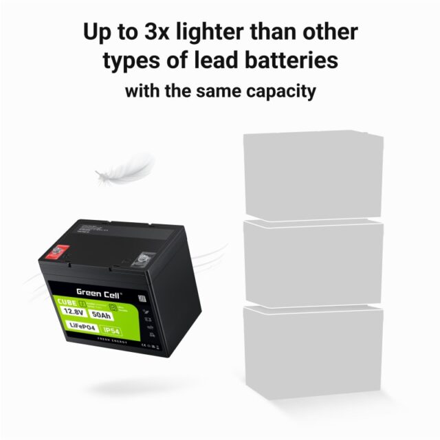 Green Cell LFPGC12V50AH UPS battery Lithium Iron Phosphate (LiFePO4) 12 V 50 Ah - imagine 11