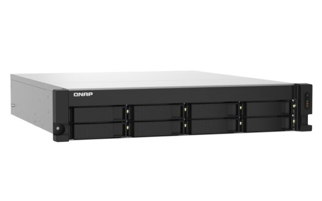 QNAP TS-832PXU NAS Rack (2U) Ethernet LAN Aluminium  Black AL324 - imagine 3