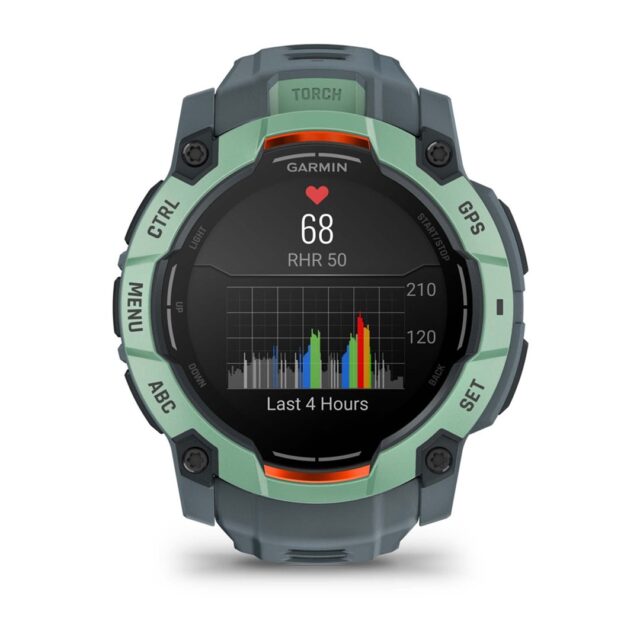 Garmin Instinct 3 AMOLED 3.3 cm (1.3 ) 50 mm Digital 416 x 416 pixels Touchscreen Green GPS (satellite) - imagine 2