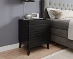 Cama bedside cabinet NOVA 44x40x52 mat black - imagine 3