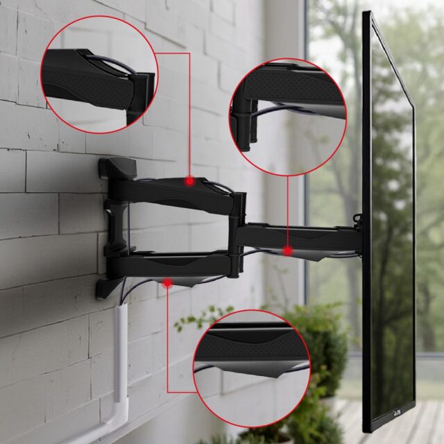 Maclean MC-781 TV mount 177.8 cm (70 ) Black - imagine 17