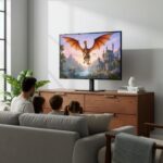 Maclean universal TV stand  for RTV cabinet  stand  max. 35 kg  20 degree rotation  for 32-55  TV  MC-132 - imagine 3