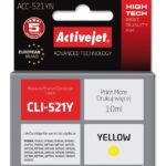 Activejet ACC-521YN Ink (replacement for Canon CLI-521Y; Supreme; 10 ml; yellow)