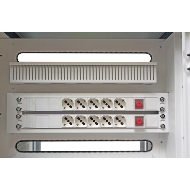 Techly Ventilated Charging Station Trolley 30 Notebook or Smartphone Black/Grey - imagine 9