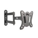 Maclean MC-417 Full Motion TV Monitor Wall Mount 13-32  30kg max. VESA 100x100 Black Powder Coated Universal Holder Bracket Adjustable Wall Distance Rotating Tilting - imagine 4