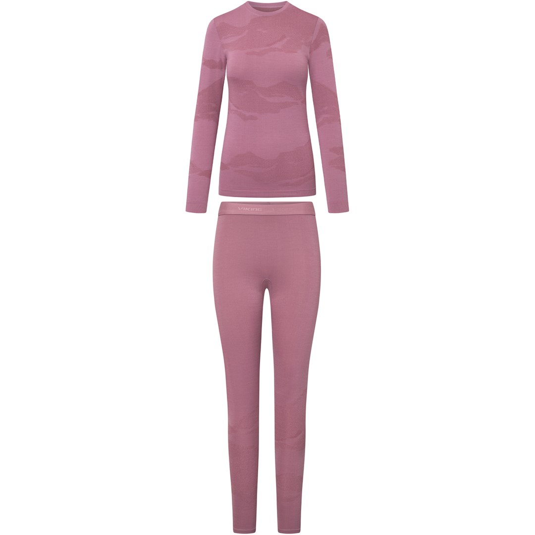 cps-ebeb8ef4b3150bdfaac8a62918425c9e-2026-01-14-05-02-50 VIKING Gasher Lady Set Merino women's underwear size M pink - imagine 1