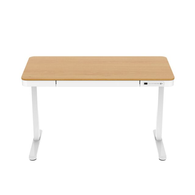 Activejet desk with electric height adjustment 140x70 ET119W-C white/oak - imagine 5