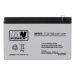 MPL MW POWER MWS 7.2-12 UPS battery Lead-acid accumulator VRLA AGM Maintenance-free 12 V 7 2 Ah Black  Grey - imagine 2