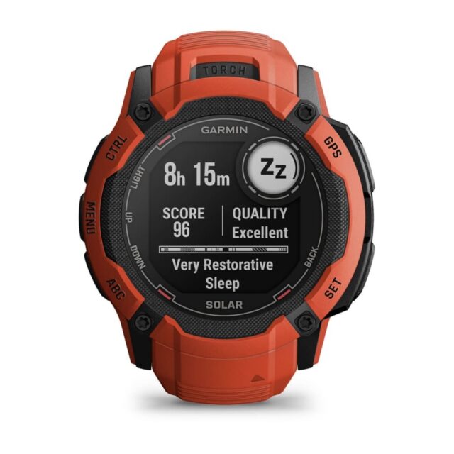 Garmin Instinct 2X Solar 2.79 cm (1.1 ) MIP 50 mm Digital 176 x 176 pixels Touchscreen Red GPS (satellite) - imagine 10
