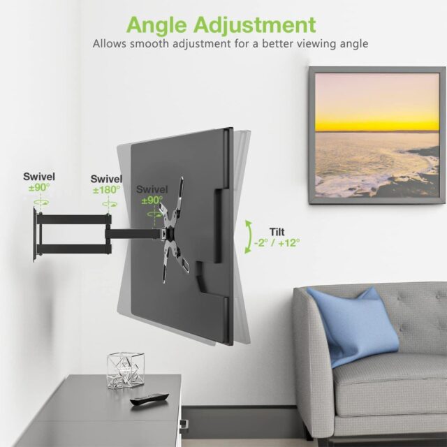 Techly 23-55 Universal LCD TV Wall Mount Bracket Black  ICA-PLB 136M - imagine 8