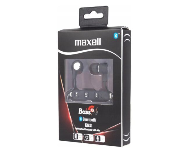 MAXELL Wireless Bluetooth Earbuds BASS-13 BT EP BLACK - imagine 2