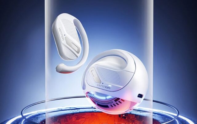 Słuchawki bezprzewodowe Vention OpenBeat z otwartą konstrukcją BT 5.4 czarne - imagine 6