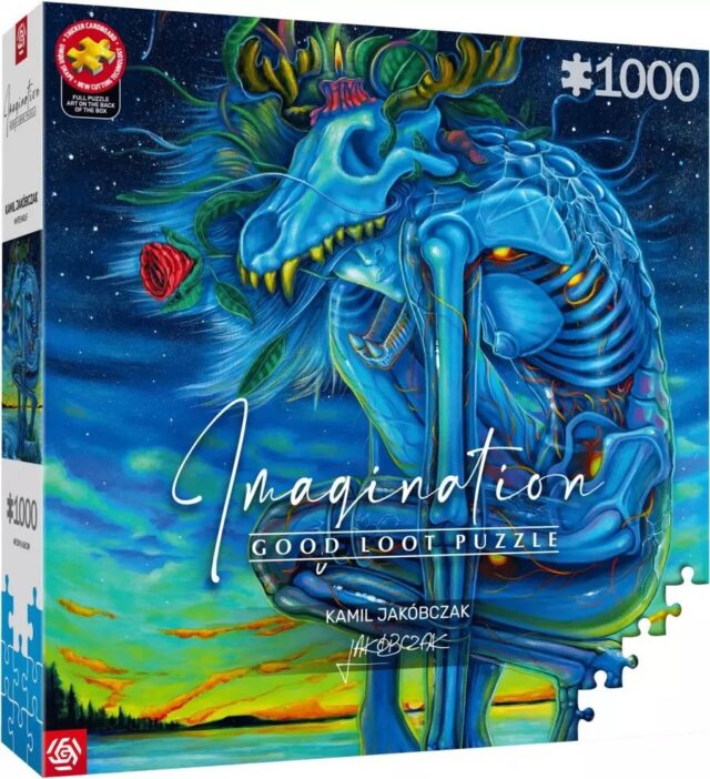 Puzzle Good Loot Imagination - Kamil Jakóbczak: White Wolf 1000 pc(s) - imagine 3