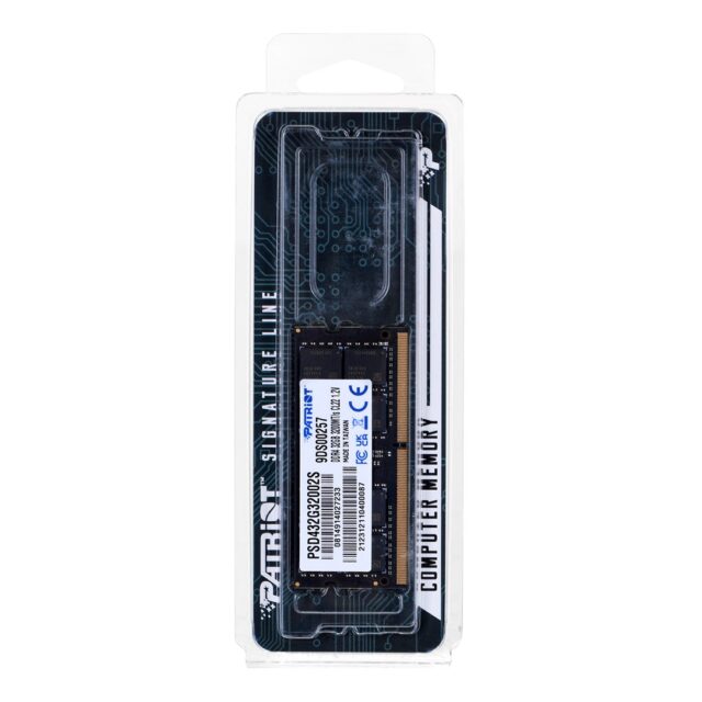 Patriot Memory Signature PSD432G32002S memory module 32 GB 1 x 32 GB DDR4 3200 MHz - imagine 3