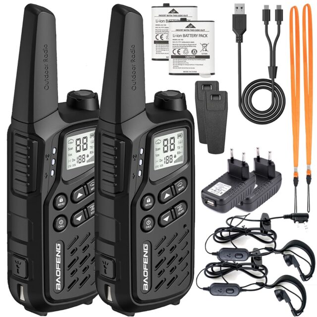 Walkie-Talkie Baofeng BF-T25E Black  2 pieces - imagine 4
