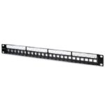 Qoltec 54516 Patch panel for 19'' rack | 24 ports | 1U | UTP | Black - imagine 6