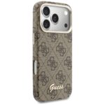 Case Guess 4G Script MagSafe for iPhone   17 Pro brown - imagine 4