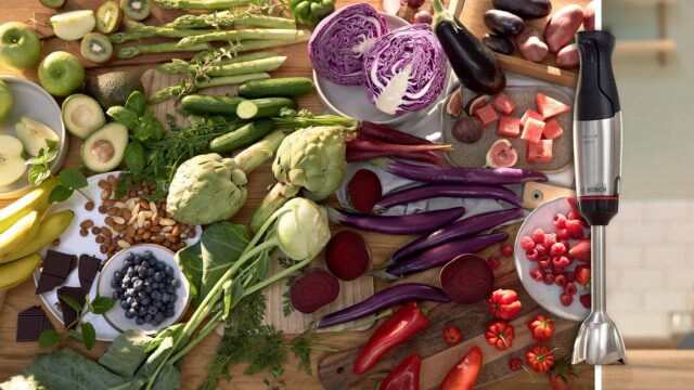 Bosch Serie 6 MSM6M621 blender 0.5 L Immersion blender 1000 W Black  Stainless steel - imagine 9