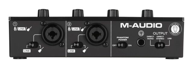 M-AUDIO M-Track Duo USB Audio interface Crystal preamplifier 16 bit 48 kHz Black - imagine 3