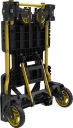 Stanley Folding Transport Cart up to 70/137 KG Yellow  Black - imagine 4