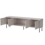 RTV cabinet ABI 4D 200x38x62 cashmere matt - imagine 2