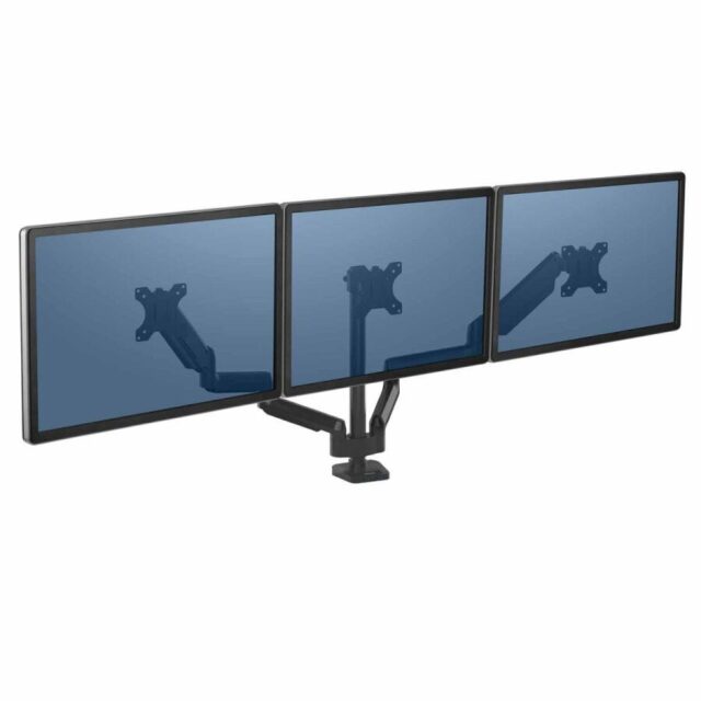 Fellowes Ergonomics 3 Monitor Arm - Platinum Series - imagine 2