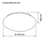 Modern LED ceiling plafond Activejet OPERA LED 24W - imagine 3