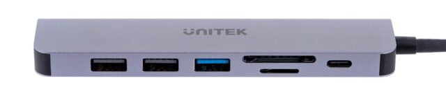 UNITEK HUB USB-C H1118A; USB-A x3  USB-C  HDMI  SD  microSD - imagine 2