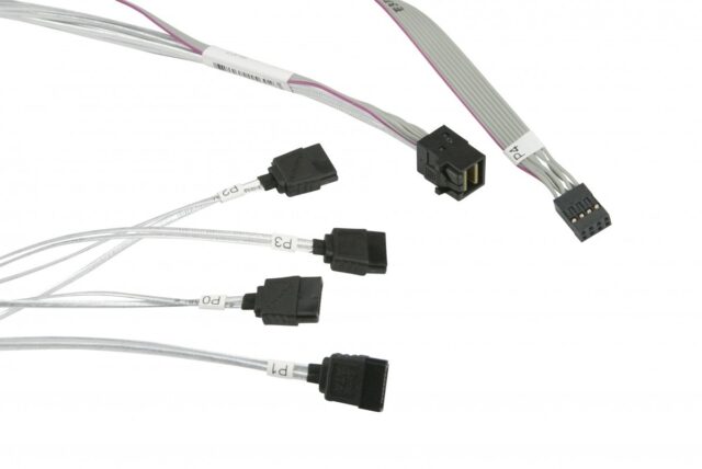 Supermicro CBL-SAST-0616 Serial Attached SCSI (SAS) cable 0.5 m Grey - imagine 2