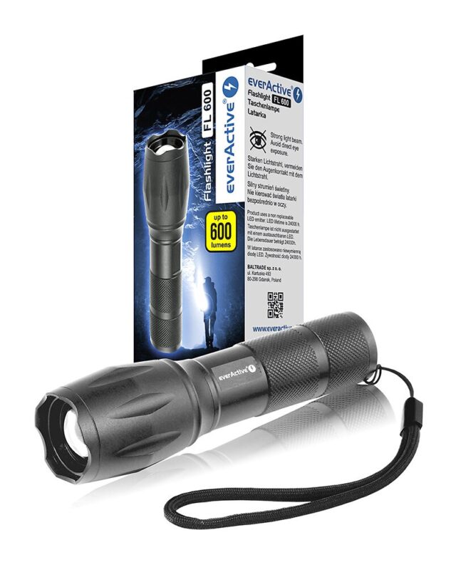 LED torch FL-600 with CREE XM-L2 18650 LED / 3x AAA (R03) - imagine 7
