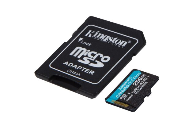 Kingston Technology 256GB microSDXC Canvas Go Plus Gen4 200MB/s A2 U3 V30 Card + Adapter - imagine 3