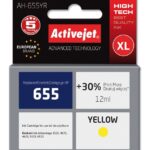 Activejet AH-655YR Ink (replacement for HP 655 CZ112AE; Premium; 12 ml; yellow)