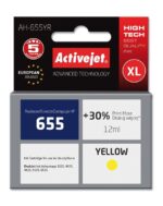 Activejet AH-655YR Ink (replacement for HP 655 CZ112AE; Premium; 12 ml; yellow)