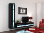Cama Shelf unit VIGO NEW 180/40/30 black/black gloss - imagine 7